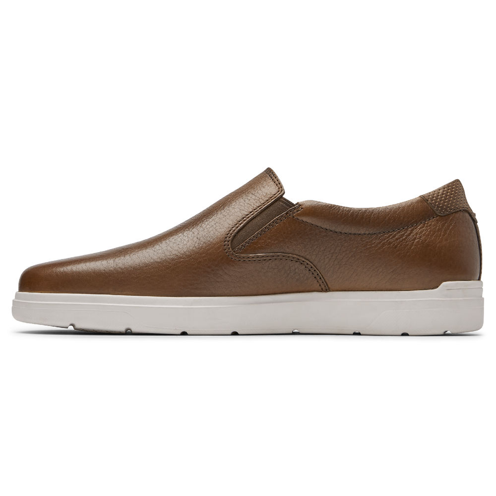 Zapatillas Rockport Hombre Mexico - Total Motion Lite Slip-On Marrom - PYSUN1278